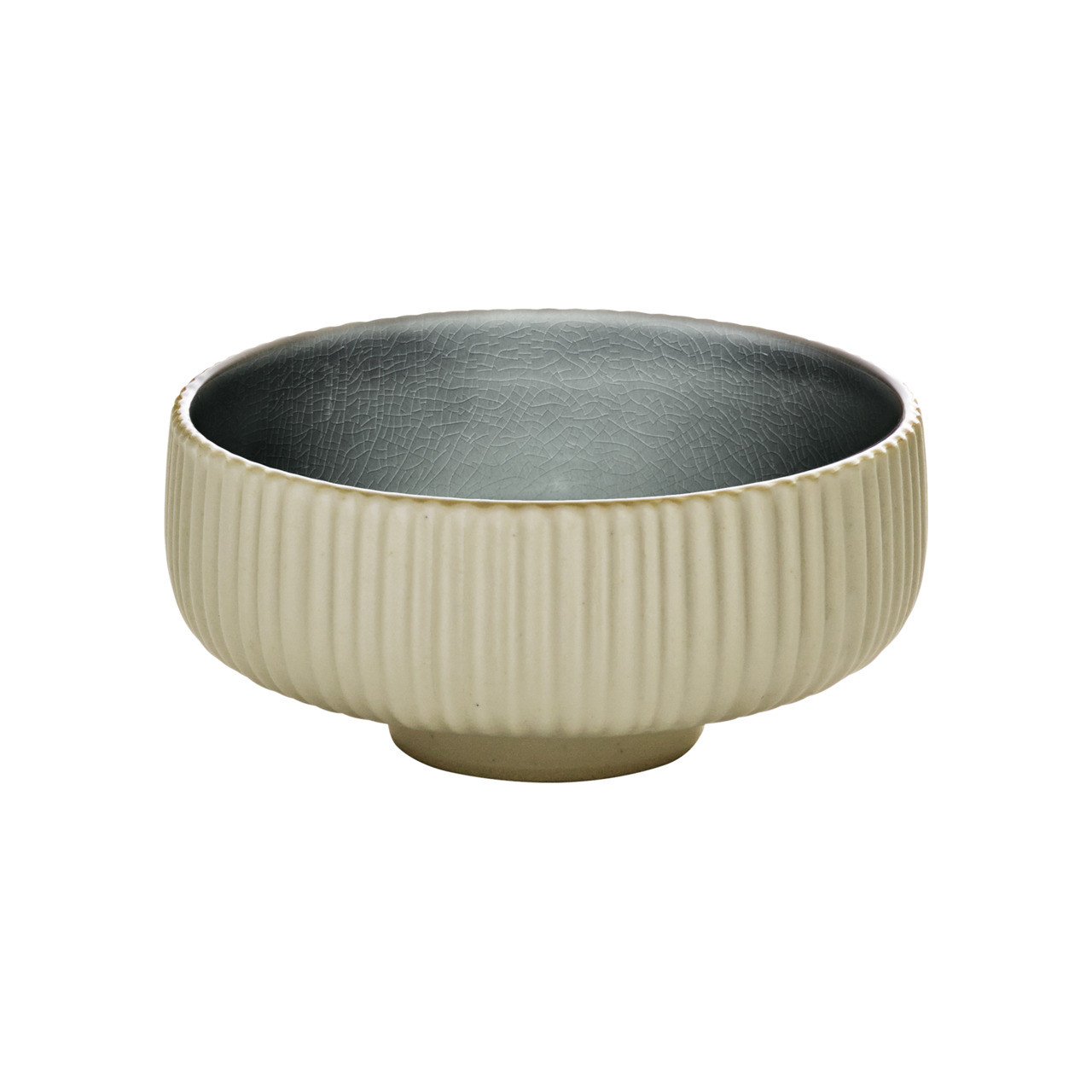 Nara, Bowl rund Relief 210 mm / 1,46 l grau